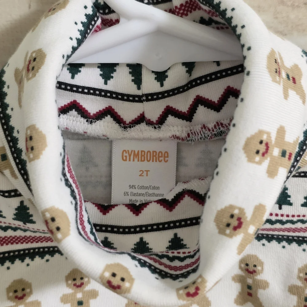 Gymboree White Gingerbread Turtleneck